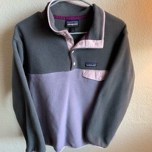 Patagonia purple fleece sweat shirt